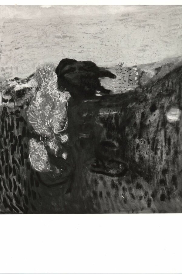 Karel Valter, Pařez v krajině, olej, 1982, foto: Rudolf Adamec